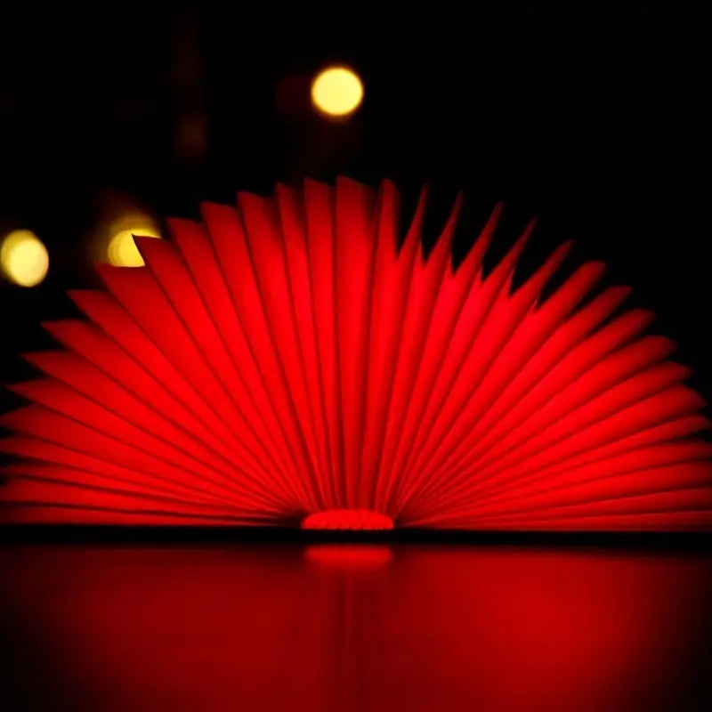 Lampada Da Libro In Legno A Cinque Colori Luce Notturna colore esterno in mogano